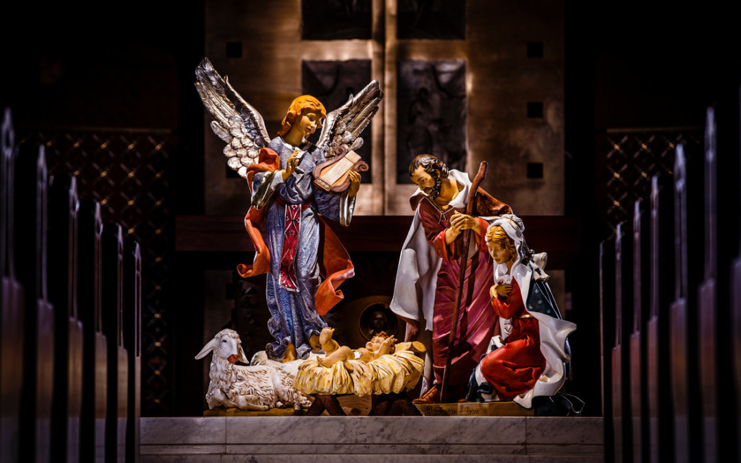 St. Thomas University’s New Nativity Scene is well lit